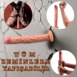 UNIQUE XL Realistik Dokuda Damarlı Dildo Testissiz İnce Büyük Boy Gerçekçi Yapay Penis 35 CM - Görsel 4