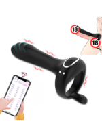 Şarjlı Telefon Kontrollü Perine Uyarıcı Kılıf G Nokta Uyarıcı Titreşimli Penis Halkası