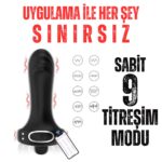 Şarjlı Telefon Kontrollü Perine Uyarıcı Kılıf G Nokta Uyarıcı Titreşimli Penis Halkası - Görsel 3