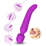 PRIME TOYS Chobe Isıtmalı Çift Titreşim Motorlu Klitoris ve G Nokta Wand Orgazm Vibratör - Mor - Görsel 2